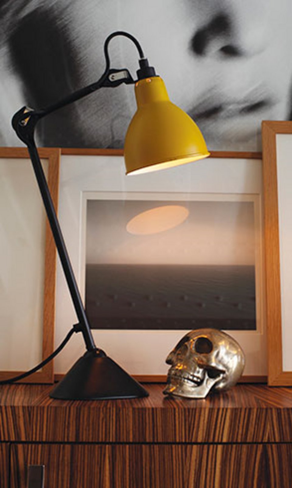 205 Lampă de Masă Black/Yellow - Lampe Gras