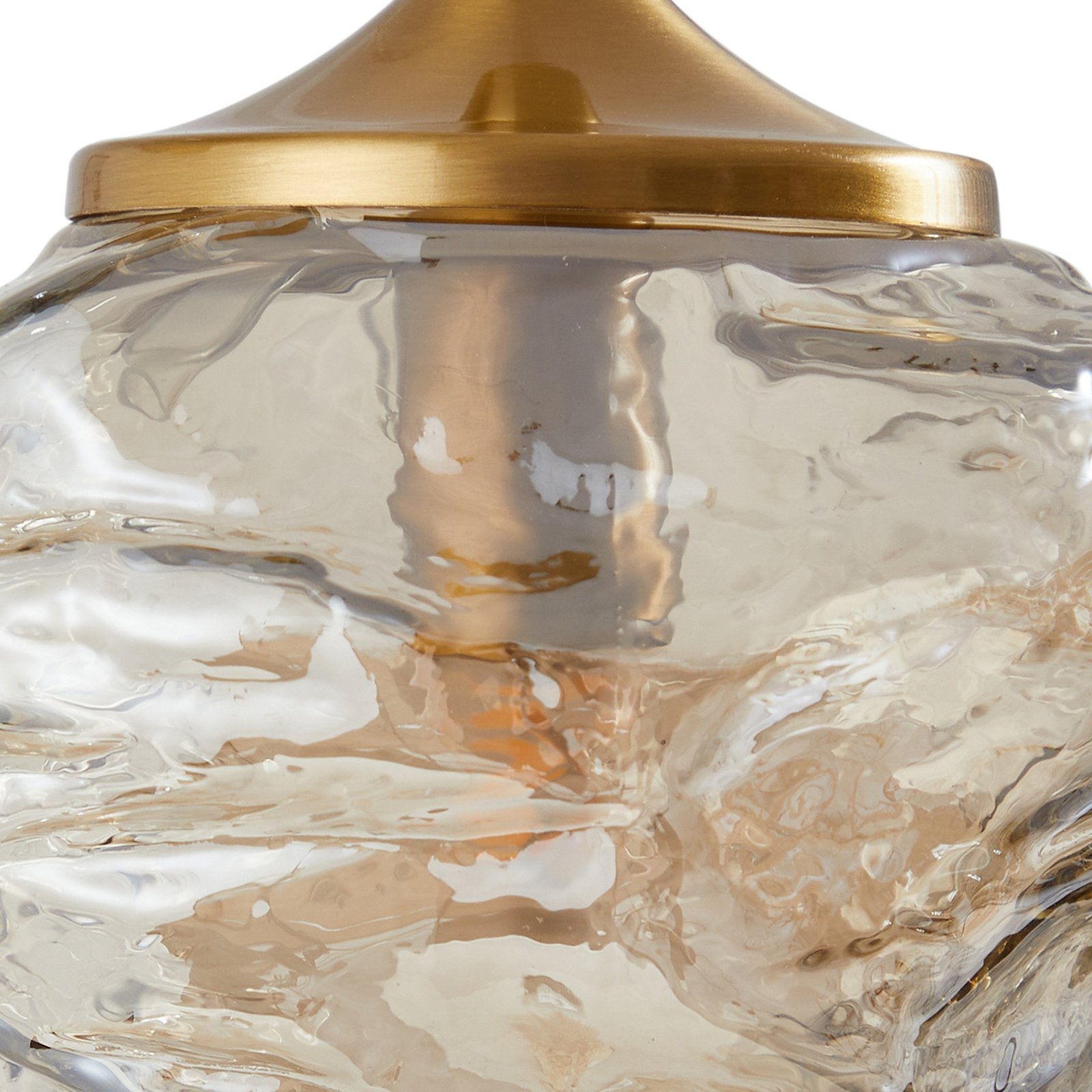 Piatra Cluster Pendelleuchte Cognac/Messing - Lindby