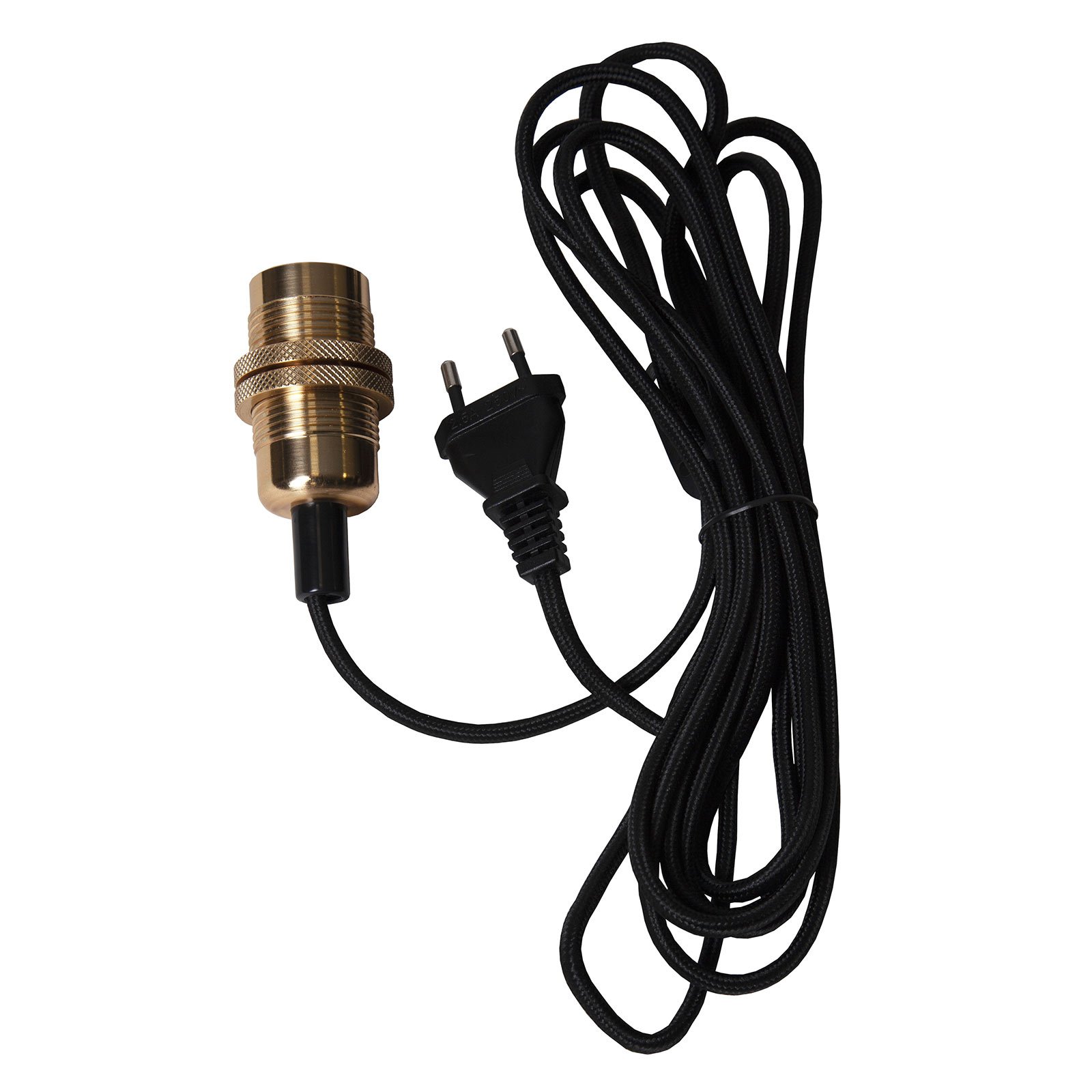 Fade E14 socket with cable, copper