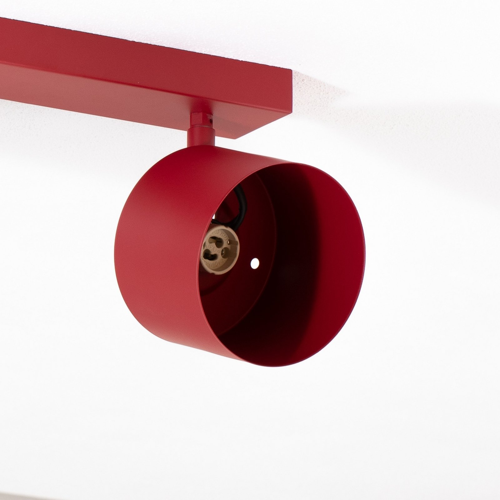 Spot soffitto Chloe regolabile 2 luci, rosso