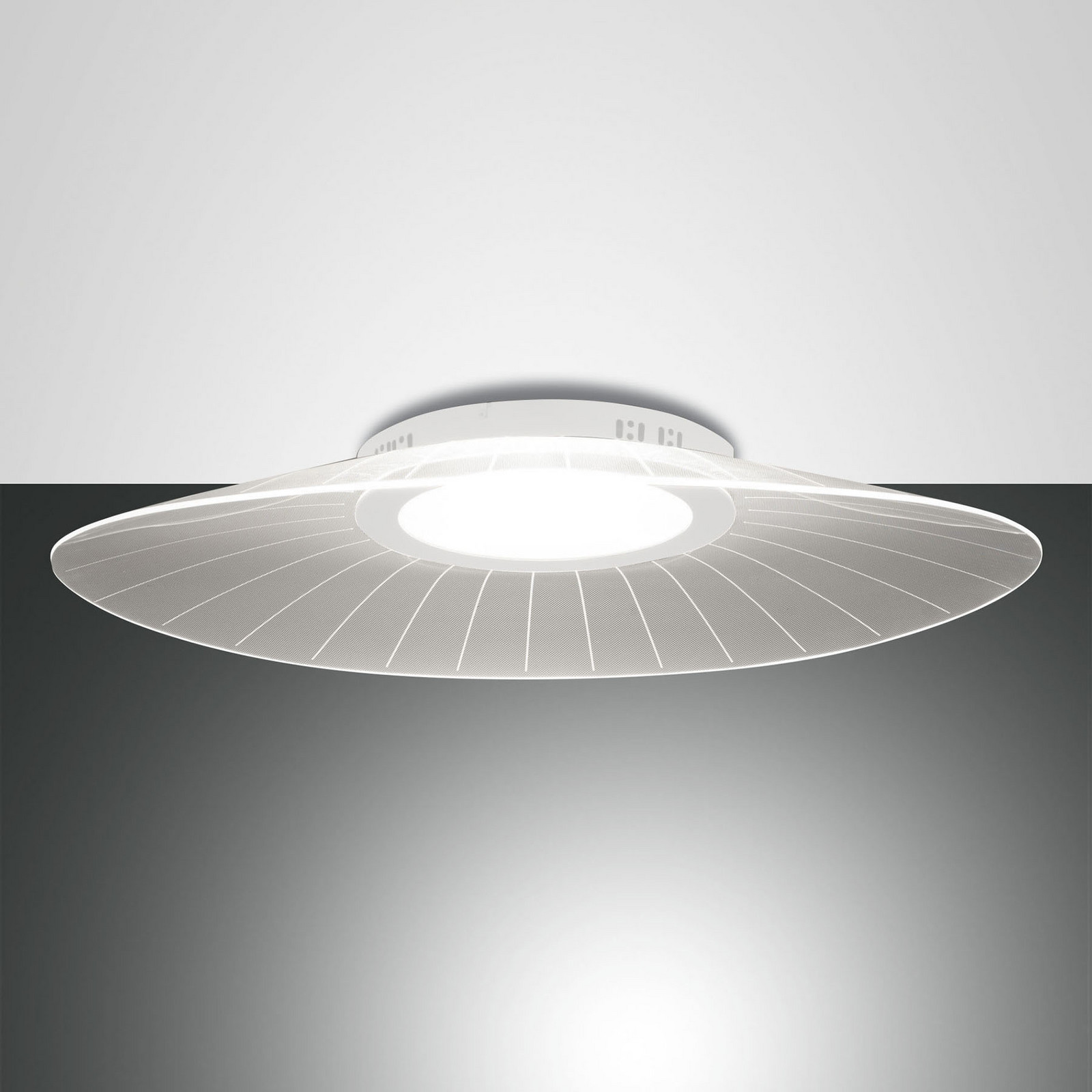 Fabas Luce Plafonieră LED Vela alb dimabilă - dormitor - design - Plastic