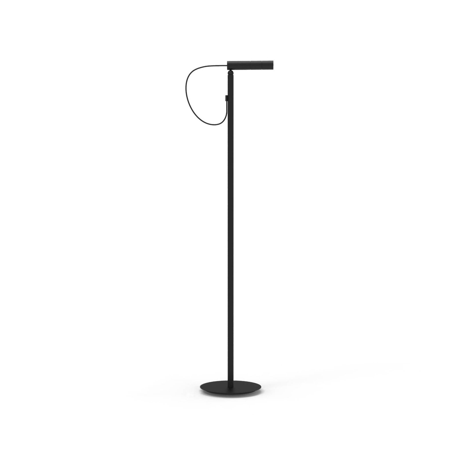 Nemo LED vloerlamp Type, zwart, 2700 K, dimbaar