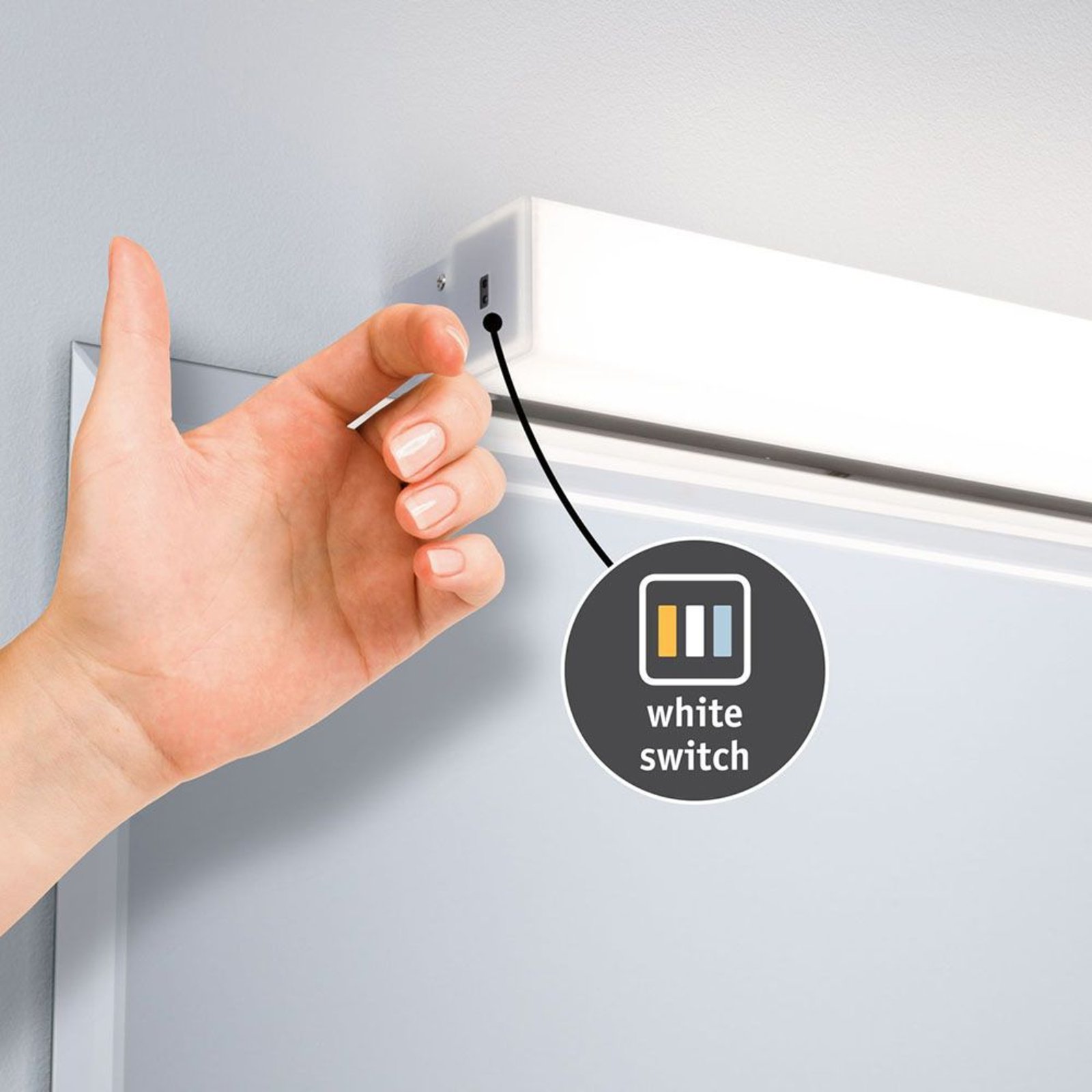 Luno LED Wall Lamp 8W IP44 Aluminium - Paulmann