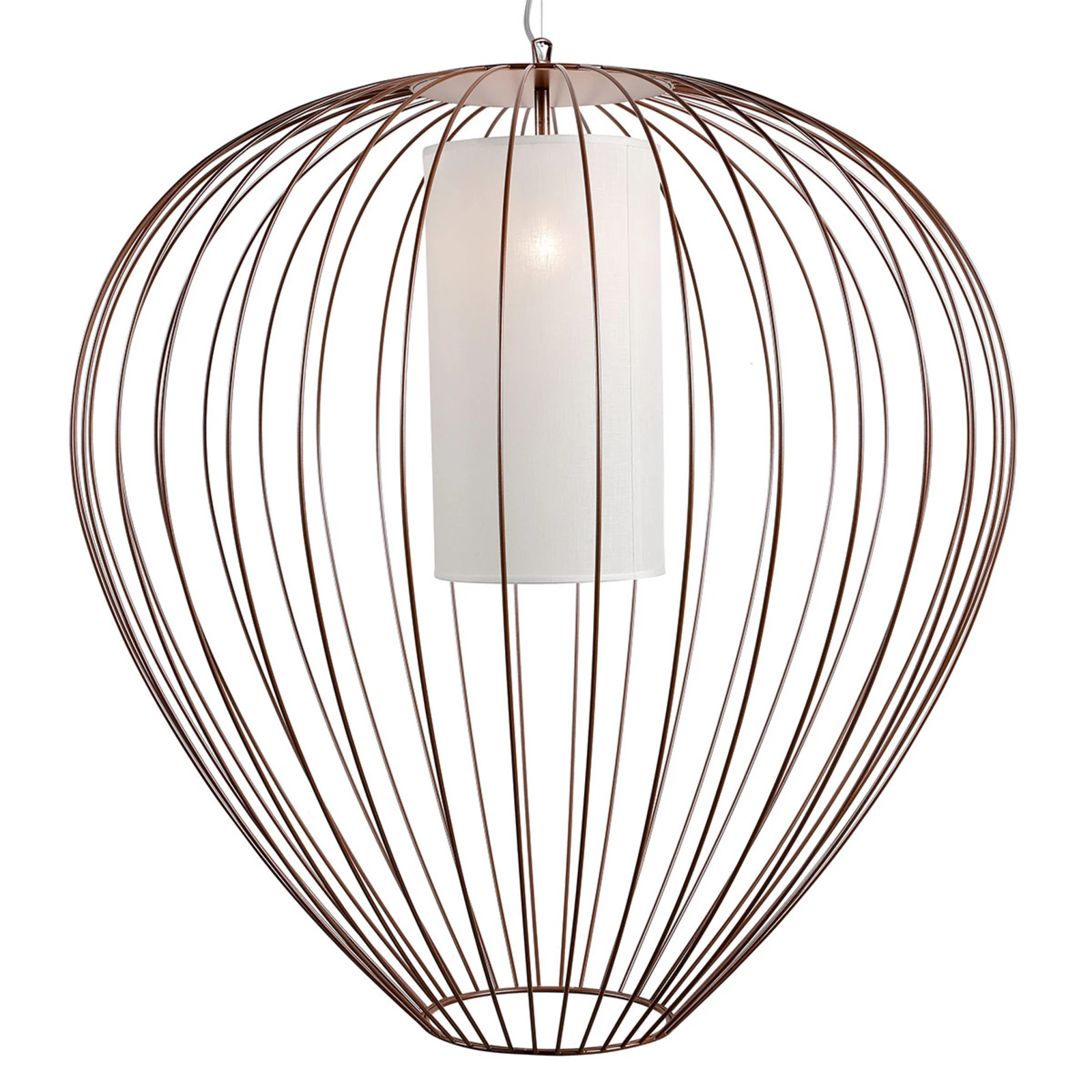 Karman Cell – Käfig-Hängeleuchte, Ø84cm, bronze