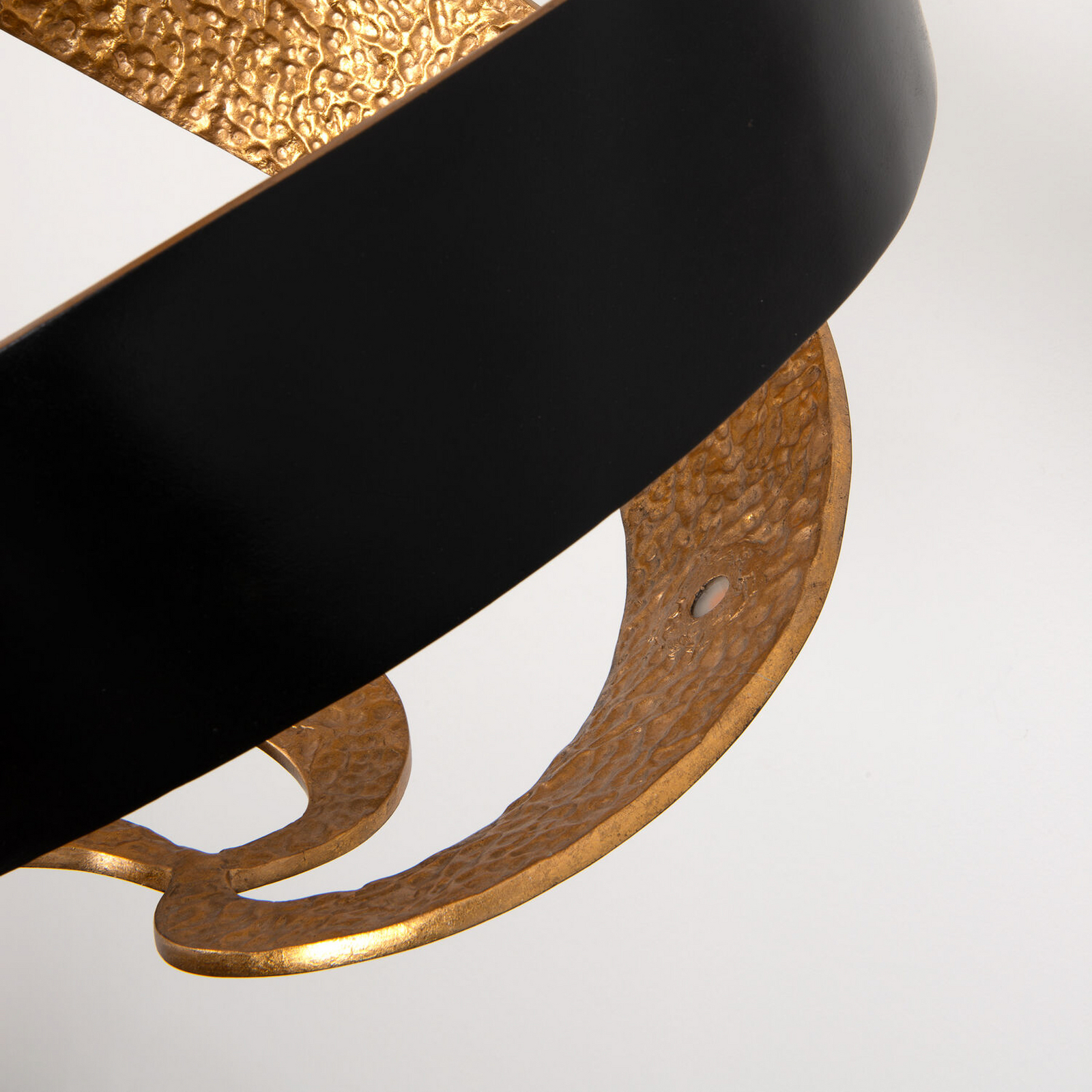 LED hanglamp INFULUCE, zwart/goud, Ø 52 cm, metaal, dimbaar