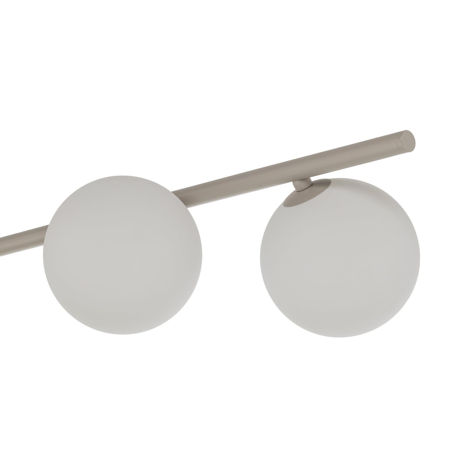 Deckenleuchte Imelo, creme, 4-flammig, Glas, Länge 140 cm