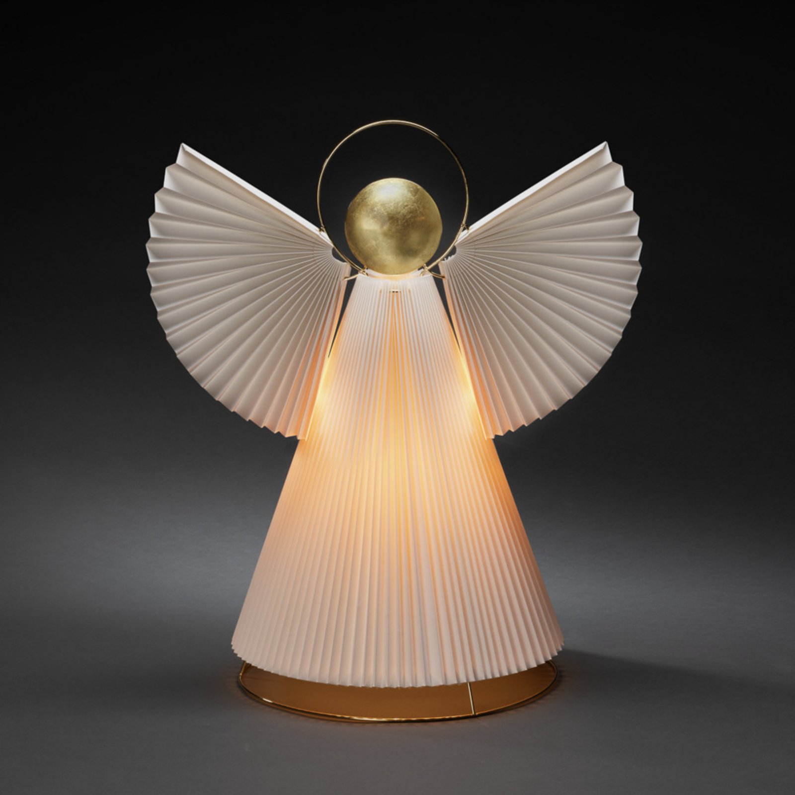 Paper angel decorative light E14 white/brass 54cm