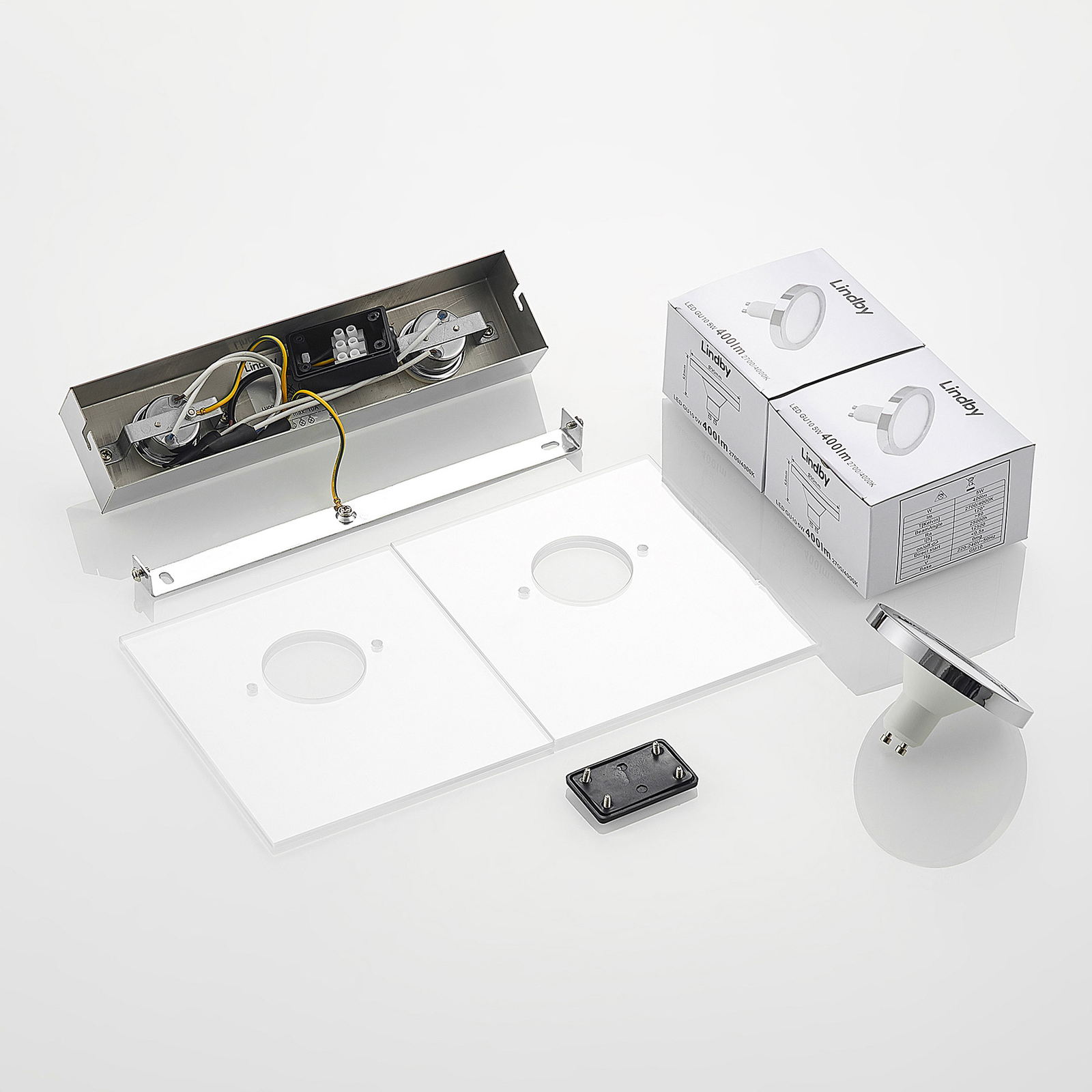 Lindby Imiria plafón LED, 2 luces