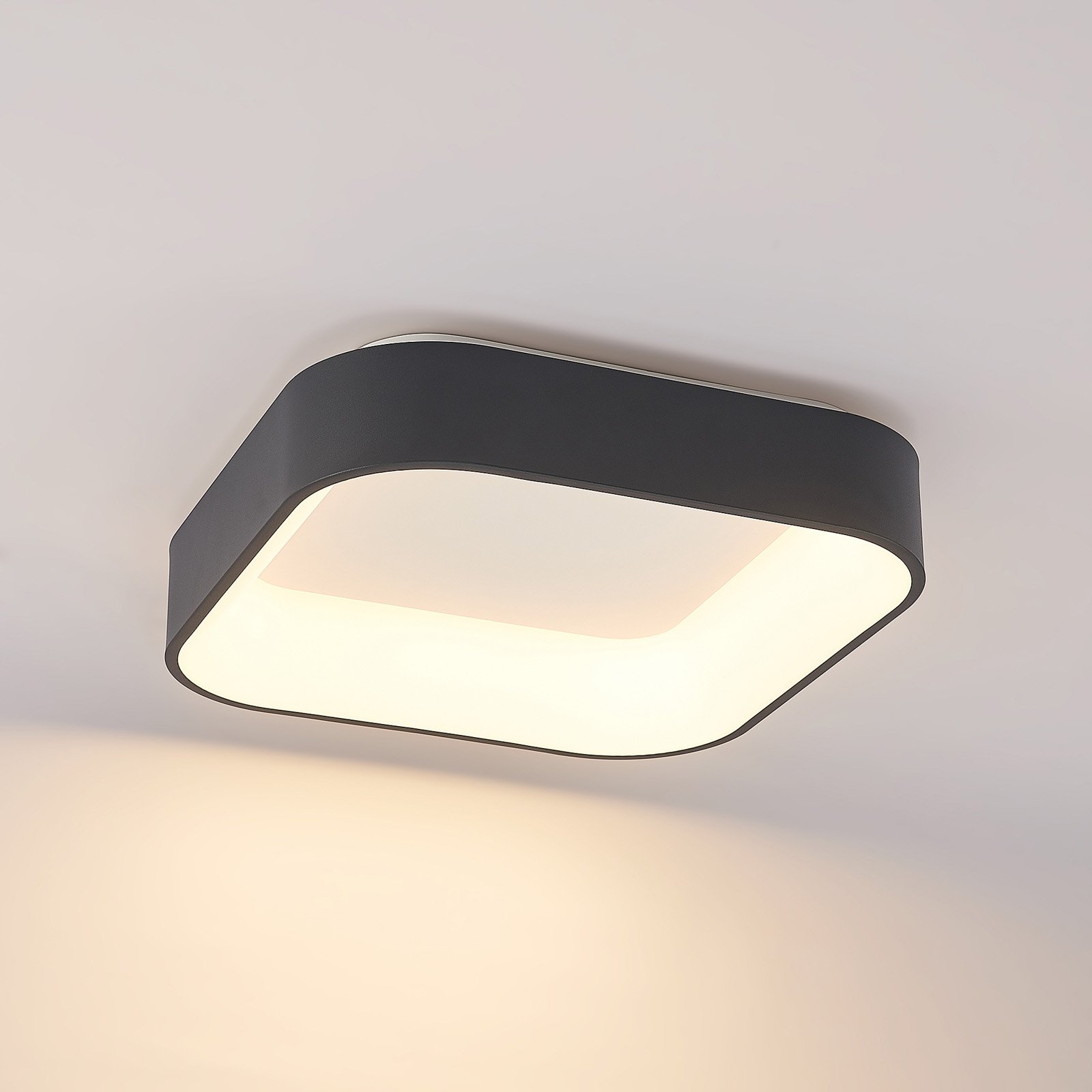 Arcchio Aleksi plafonnier LED, 45 cm, angulaire