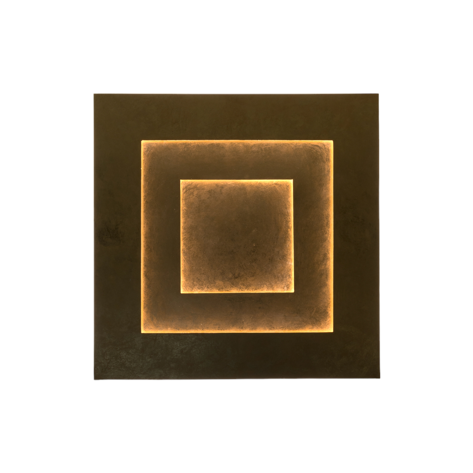 LED-vägglampa Masaccio Quadrato, guld