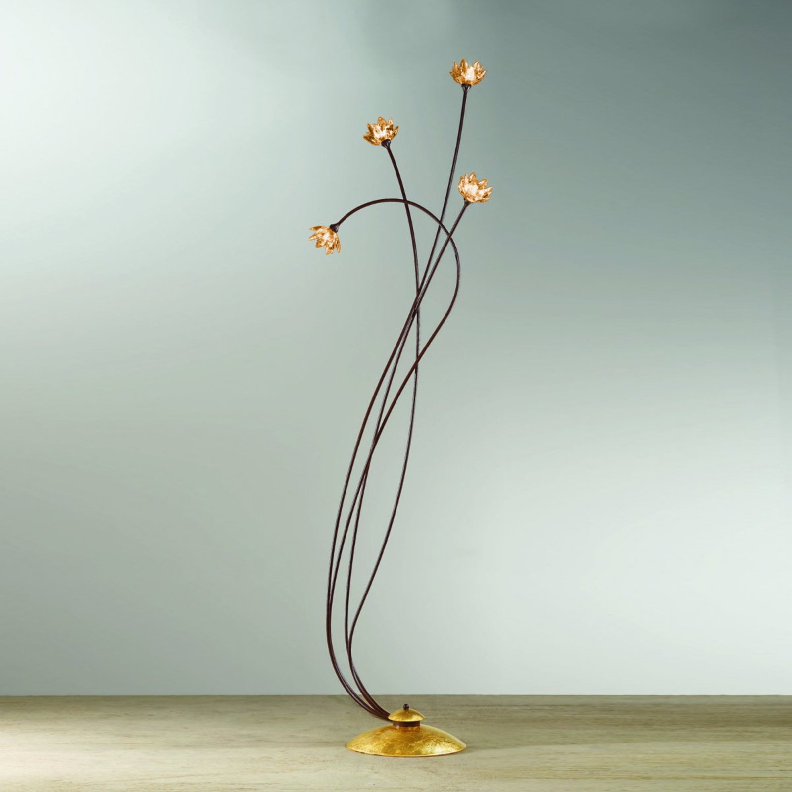 Fiorella floor lamp, amber