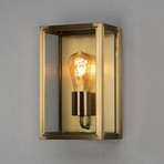 Außenwandlampe Carpi, messing
