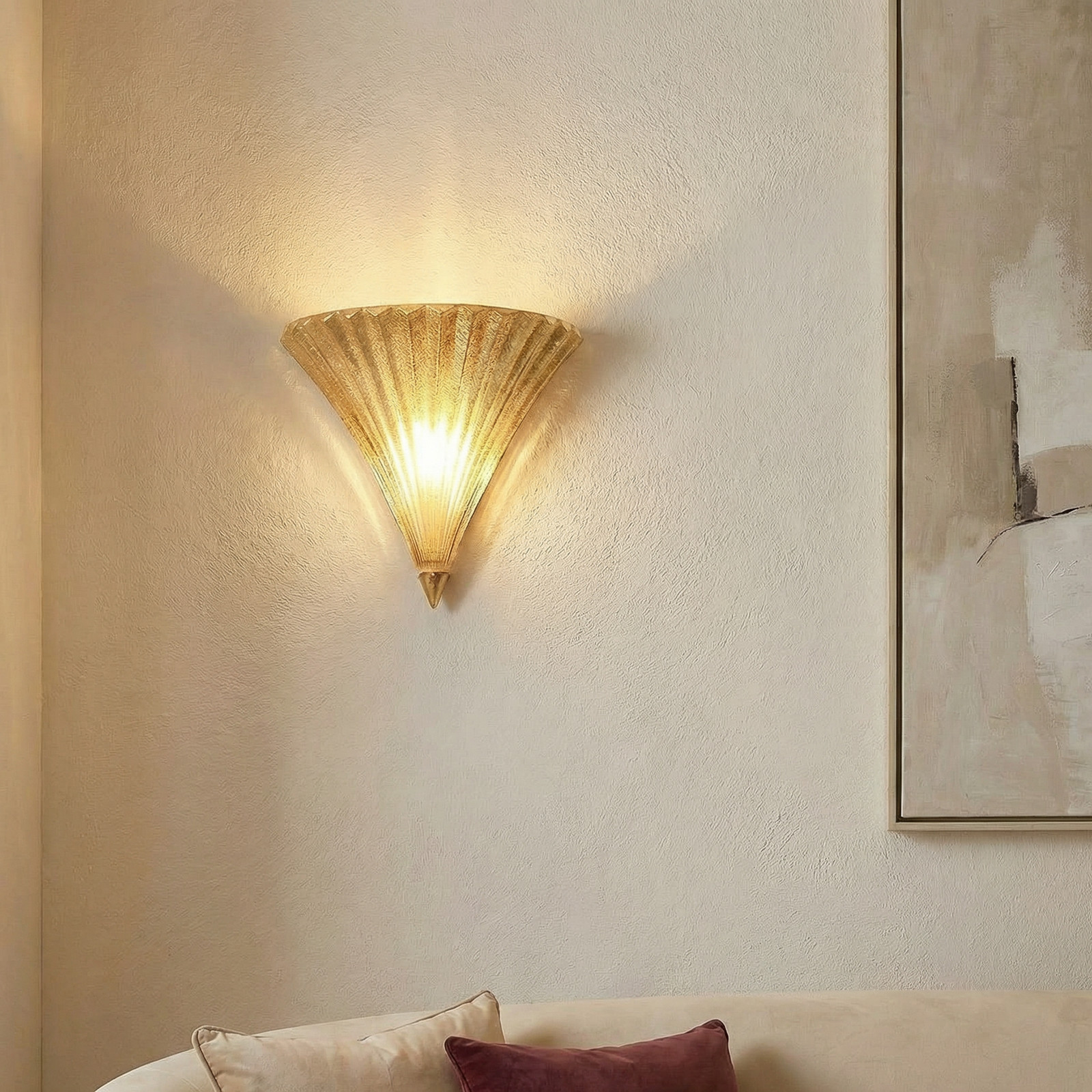 Ideallux Χρυσός Ideal Lux Santa Ap1 Μικρό Φωτιστικό Τοίχου, Χρυσό