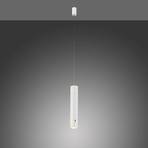 JUST LIGHT. Attaccare la lampada a sospensione ricaricabile a LED, bianca,