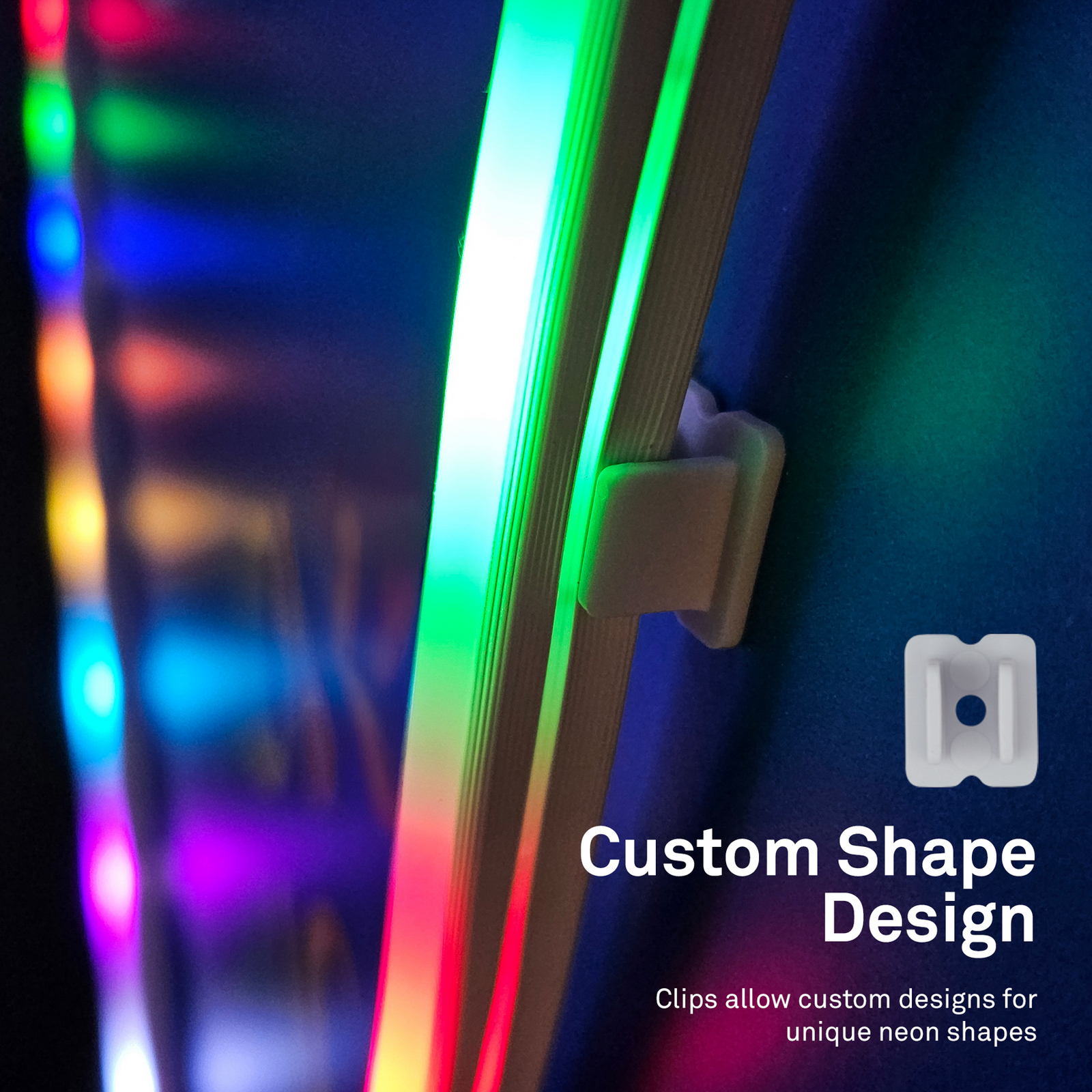 LED-painduv riba RGBIC Neon, valge, 5 meetrit, USB, muusikasensor LED-painduv riba RGBIC Neon, valge, 5 meetrit, USB, muusikasensor