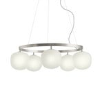 Luster, viseća svjetiljka, sivo staklo, Ø 80 cm, G9 - Muuto