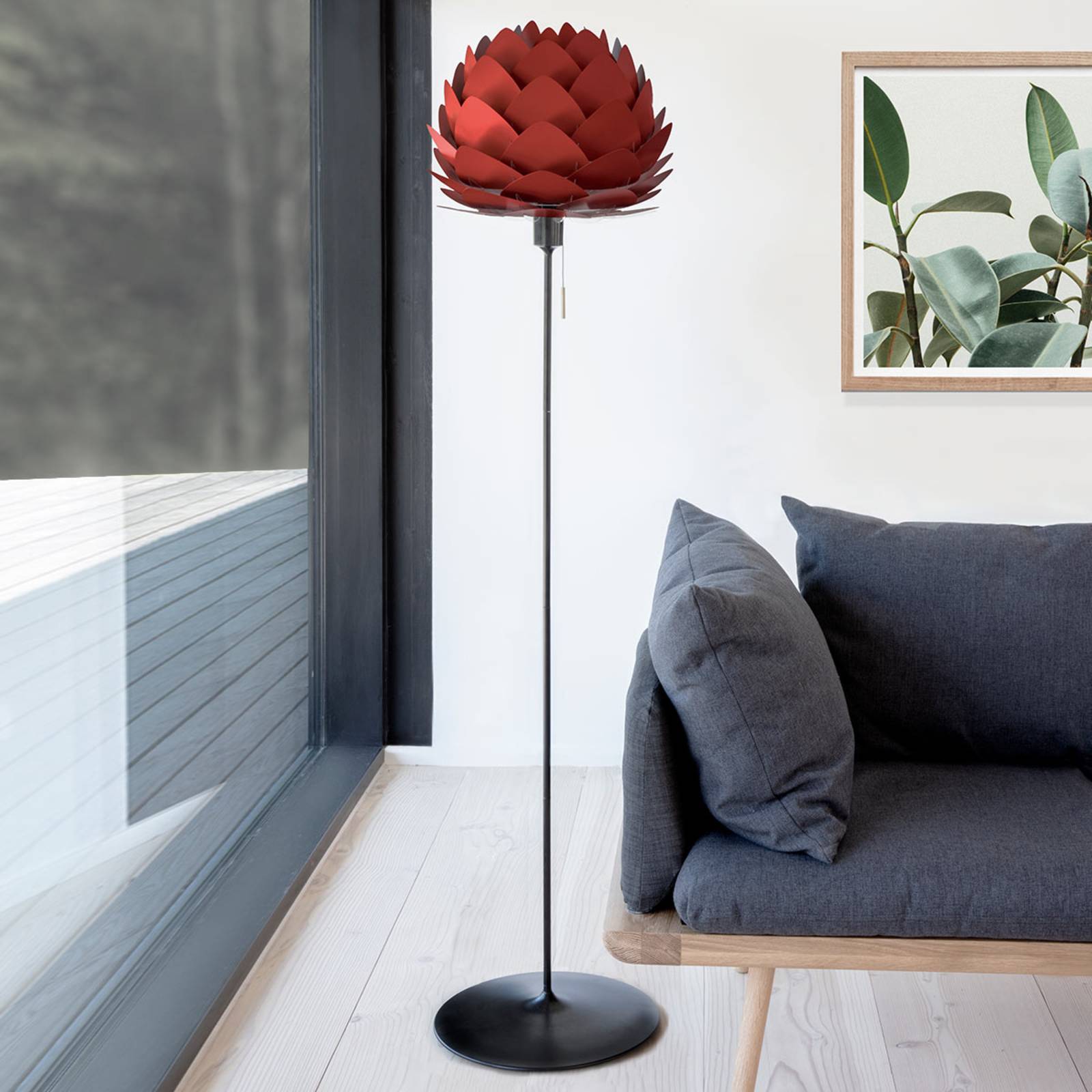 UMAGE Aluvia mini lampadaire rouge rubis