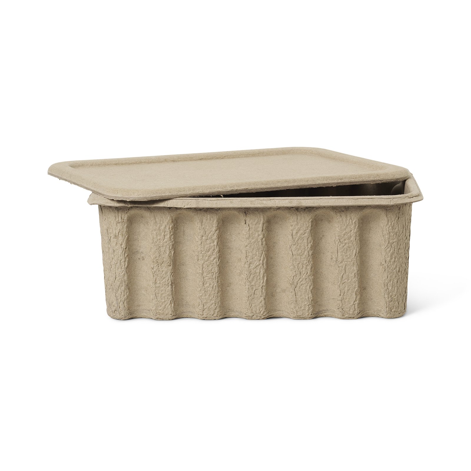 ferm LIVING storage box Paper Pulp, 40 x 30 cm, set of 2