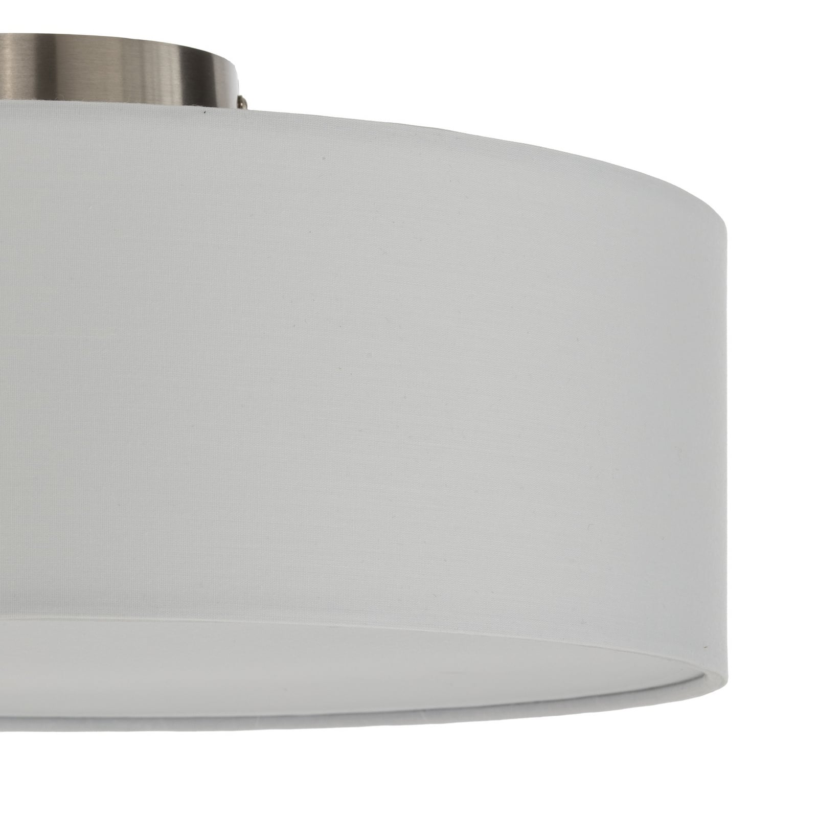 Lindby loftlampe Sebatin, Ø 40 cm, cremefarvet, stof, E27 Lindby loftlampe Sebatin, Ø 40 cm, cremefarvet, stof, E27