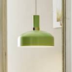 Závesná lampa Malmo s mätovo zeleným tienidlom
