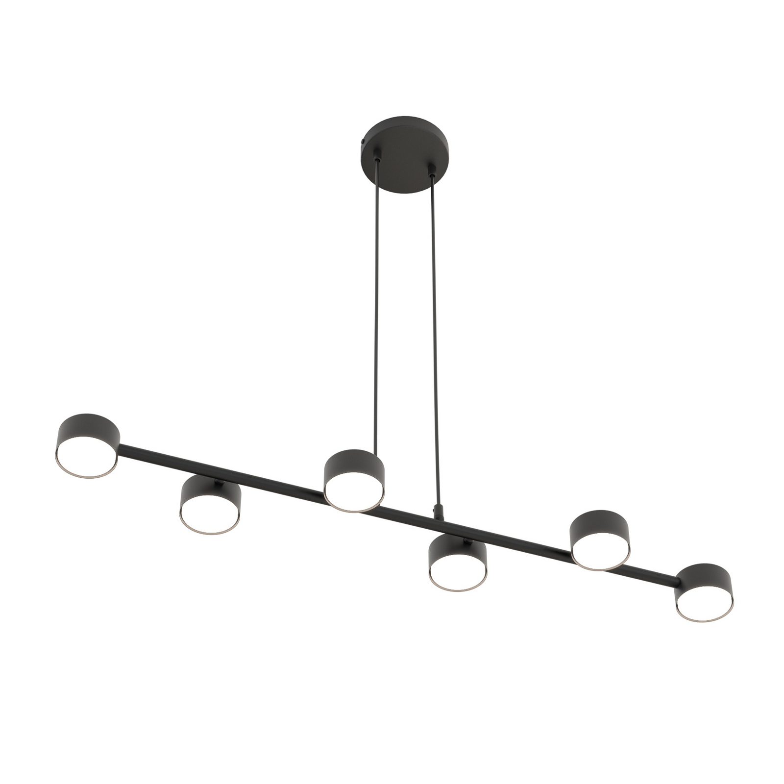 Deckenstrahler, Megara, Länge 80 cm, Metall, 6-flg.