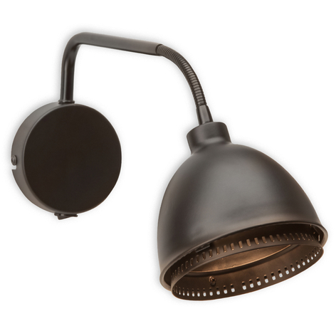 Skirt - zwarte wandlamp in industrieel design