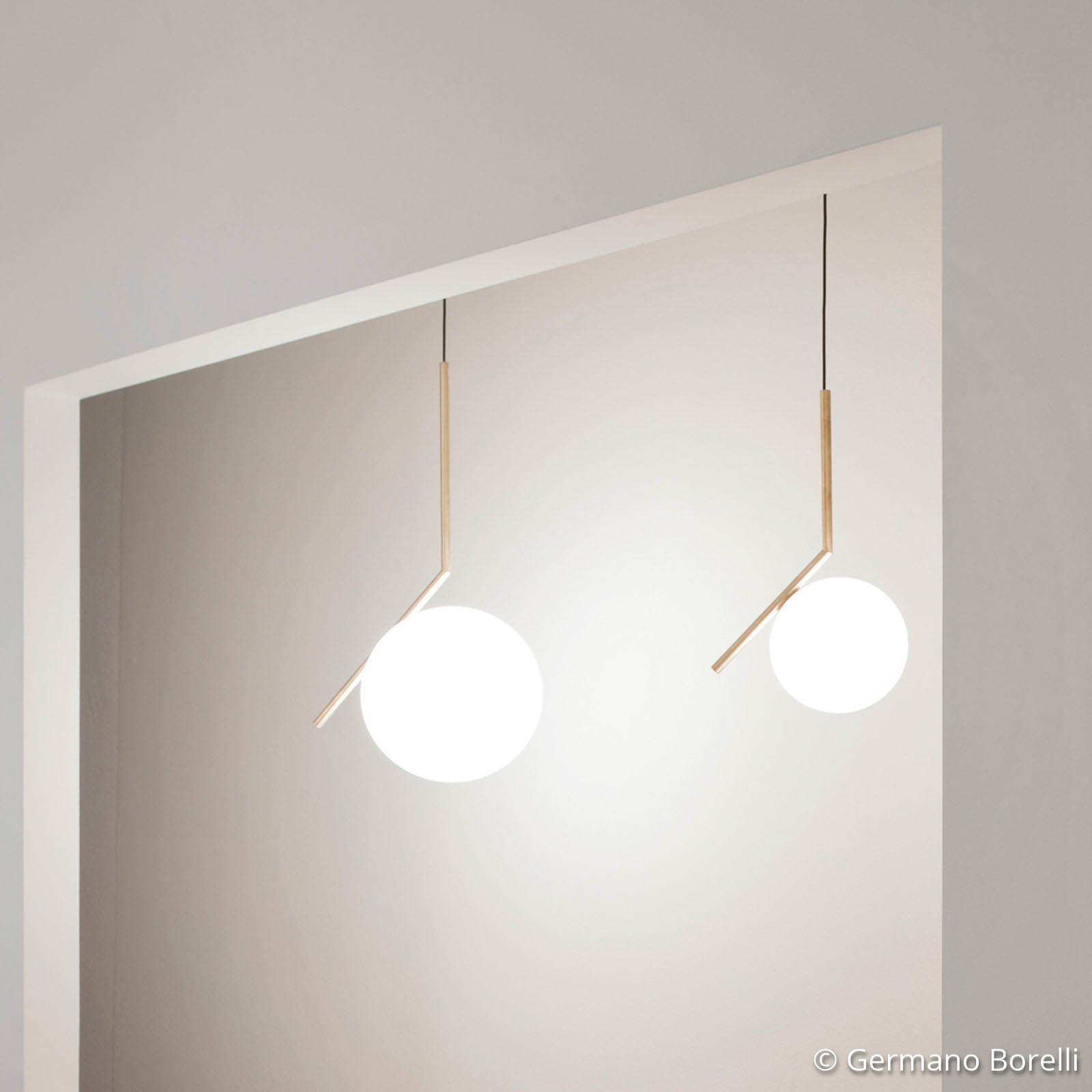 IC S1 Taklampa Mässing - Flos
