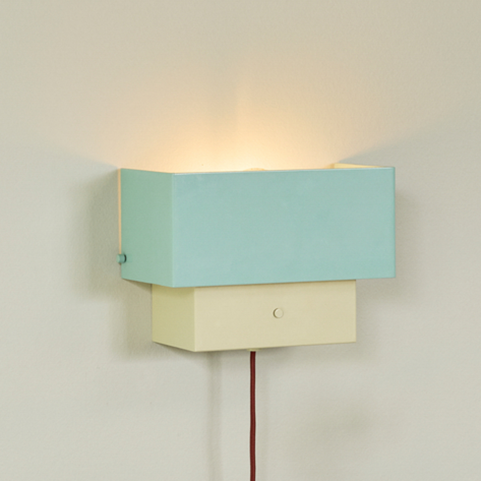 ART vägglampa blå/sand, bredd 22 cm – Hübsch