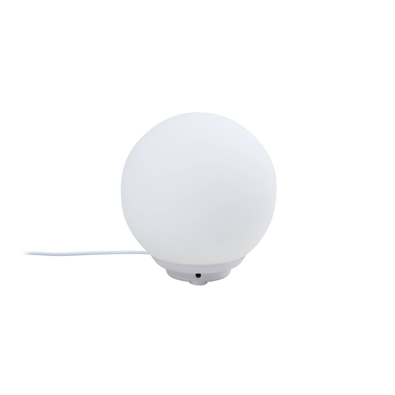 Lindby Smart-LED-Tischleuchte Cosmia, weiß, Glas, Tuya