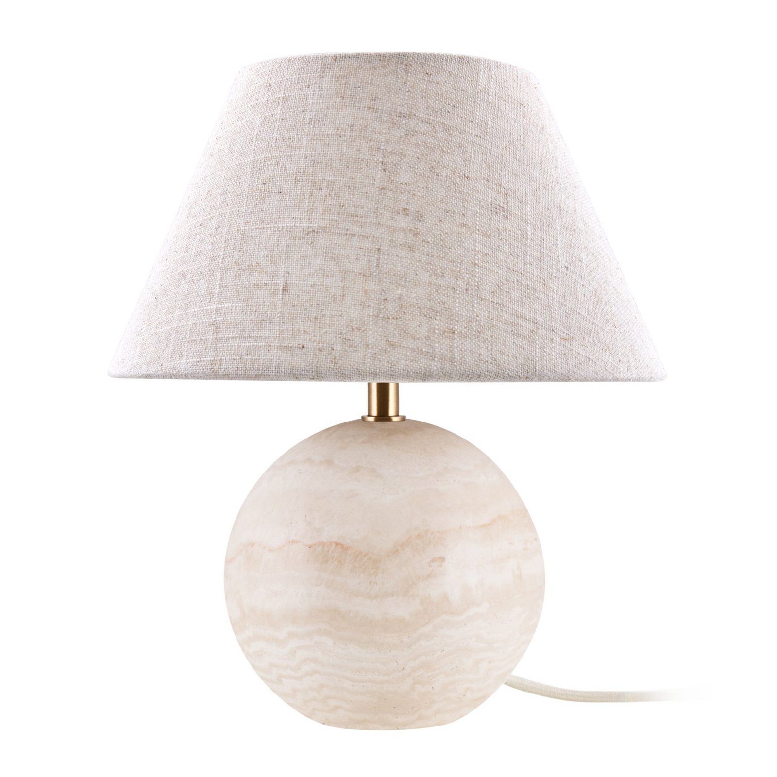 Globen Lighting Tischlampe Castello, beige/beige, Höhe 38 cm