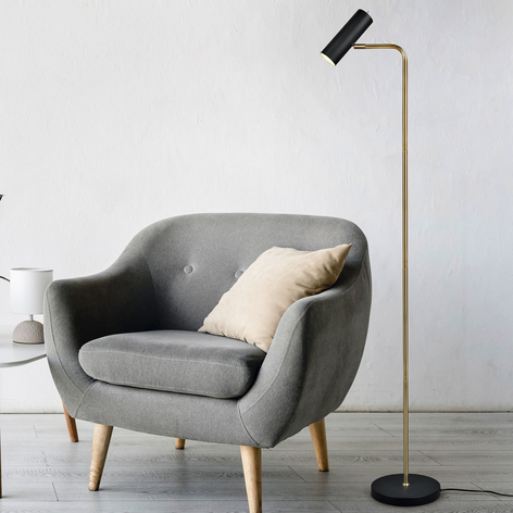 Gulvlampe Marley med variabel spotlight
