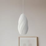 Lindby Pendelleuchte Nuvia, Ø 15,5 cm, weiß, 3D Druck