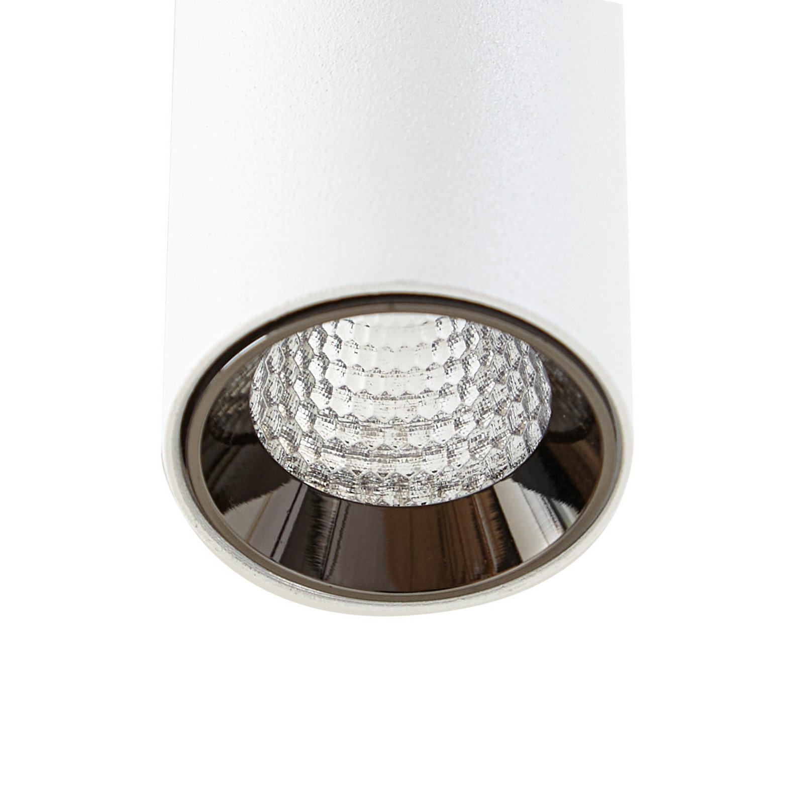 Lindby LED-Pendelleuchte Lumaro, weiß, 27 cm, 48V, dimmbar