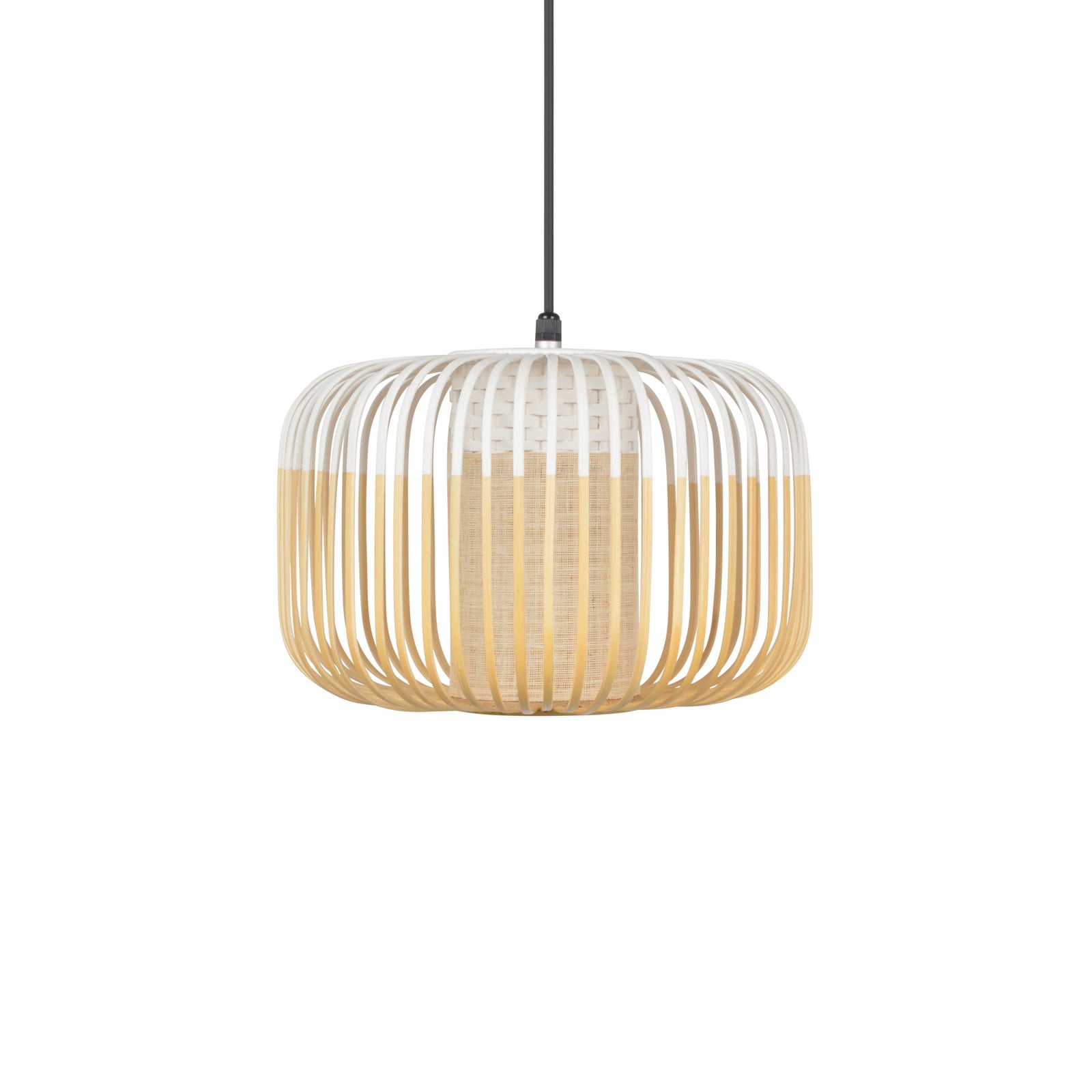 Bamboo Outdoor S hänglampa, vit, IP44, E27 - Forestier - Terrass - Design - Bambu - Med en ljuskälla