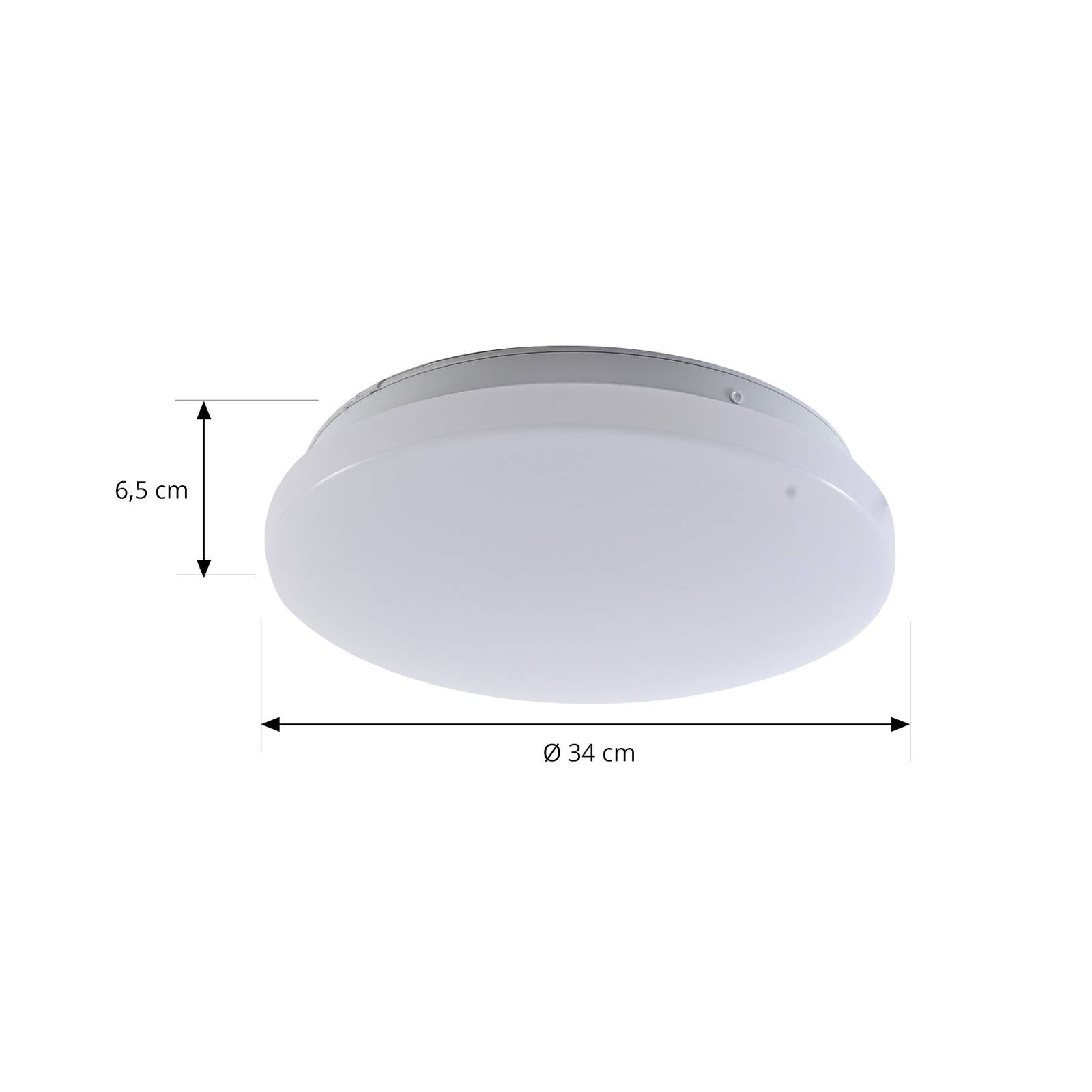 Zewnętrzna lampa sufitowa LED Kirkola, 4000 K, Ø 26 cm, biały