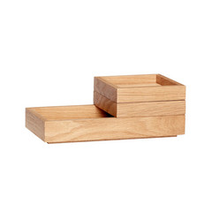 HÜBSCH nidontalaatikko, tammenvärinen, 24 x 12 x 6 cm