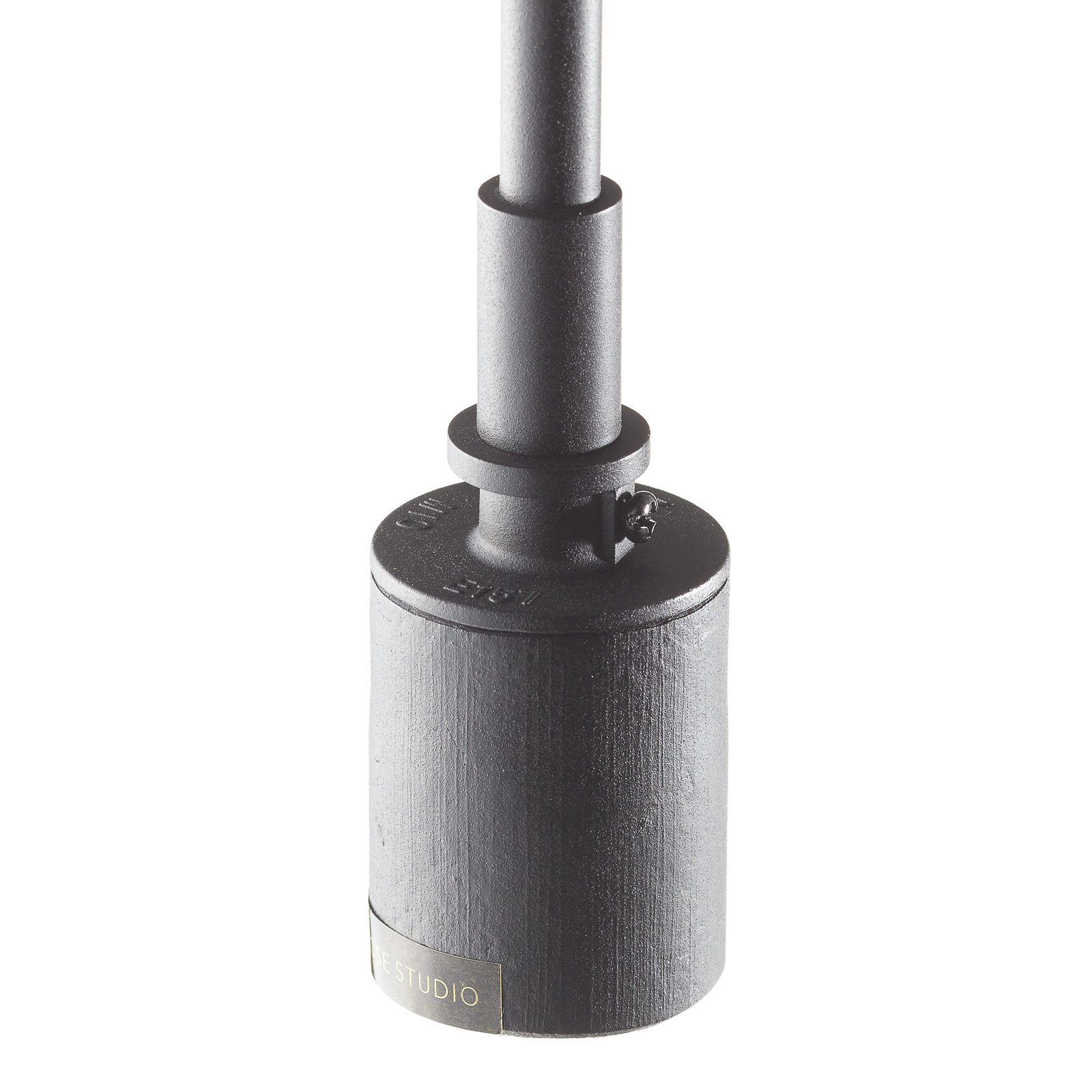 MENU Menu Staple wall light with plug, black, for Living / Dining Room, powder-coated steel, E27, 60 W, energy efficiency: A++, H: 18 cm