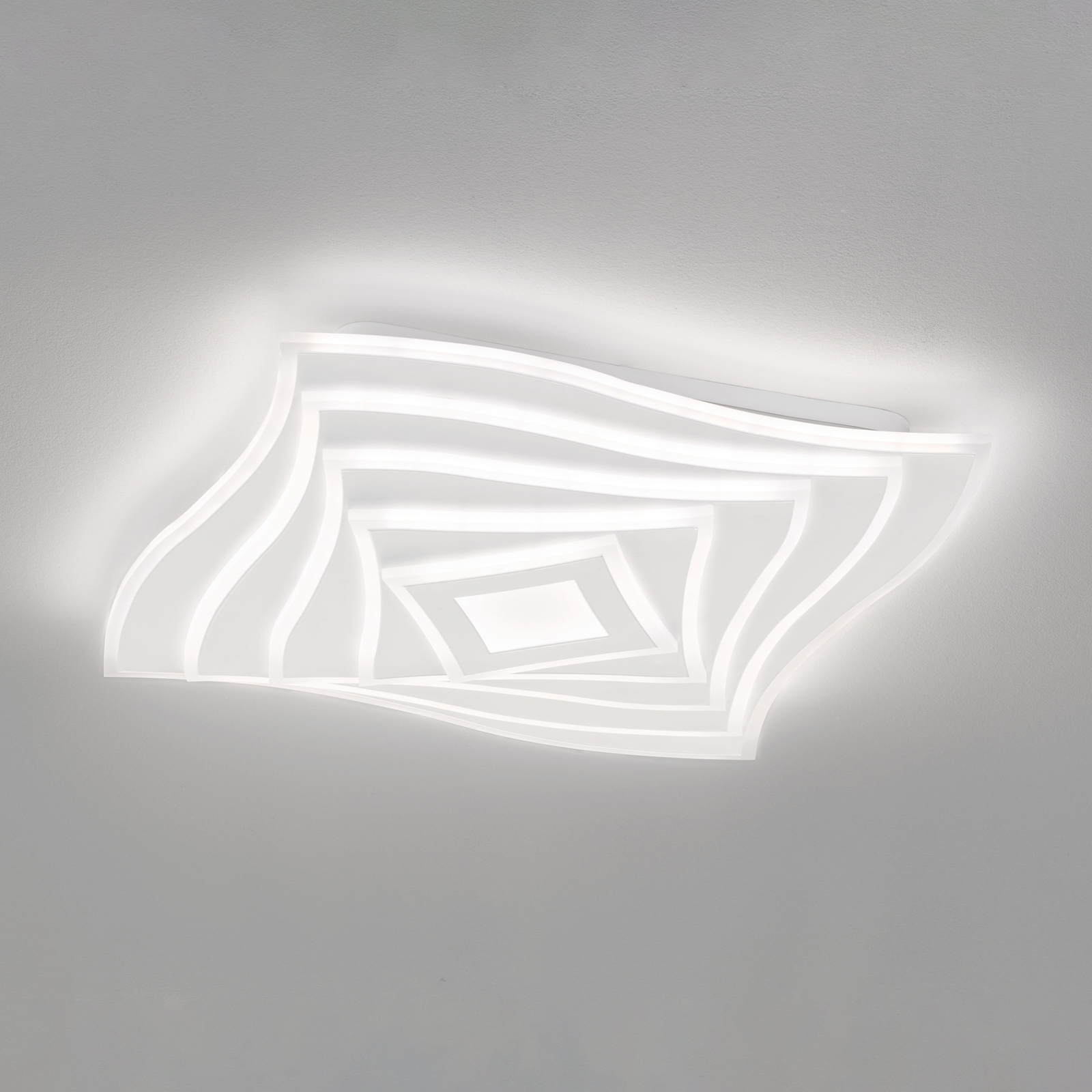 LED-Deckenleuchte Hero, weiß, 50 x 50 cm, Acryl, CCT, RGB