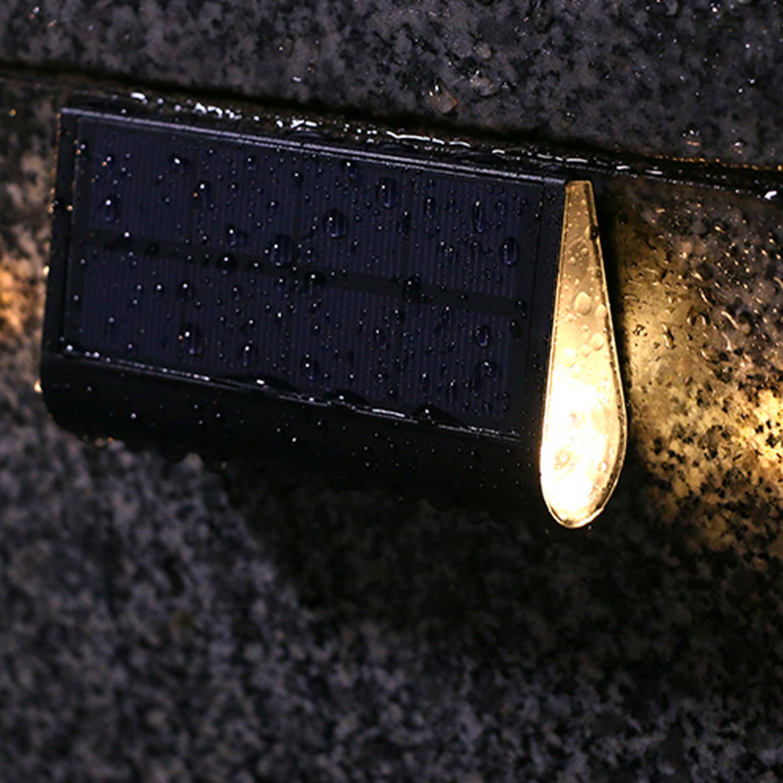 Aplique de pared LED Twily, negro, 15 cm de ancho, juego de 4 unidades