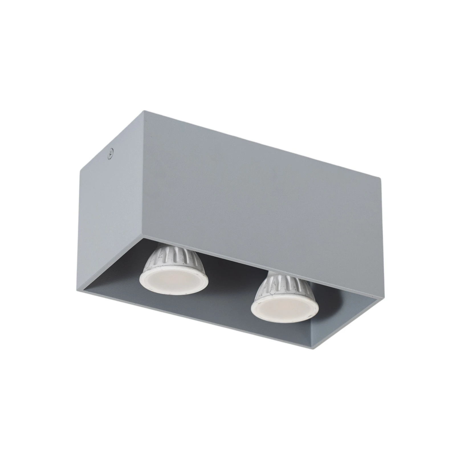 Ara Maxi ceiling light made of aluminium, 2-bulb, grey