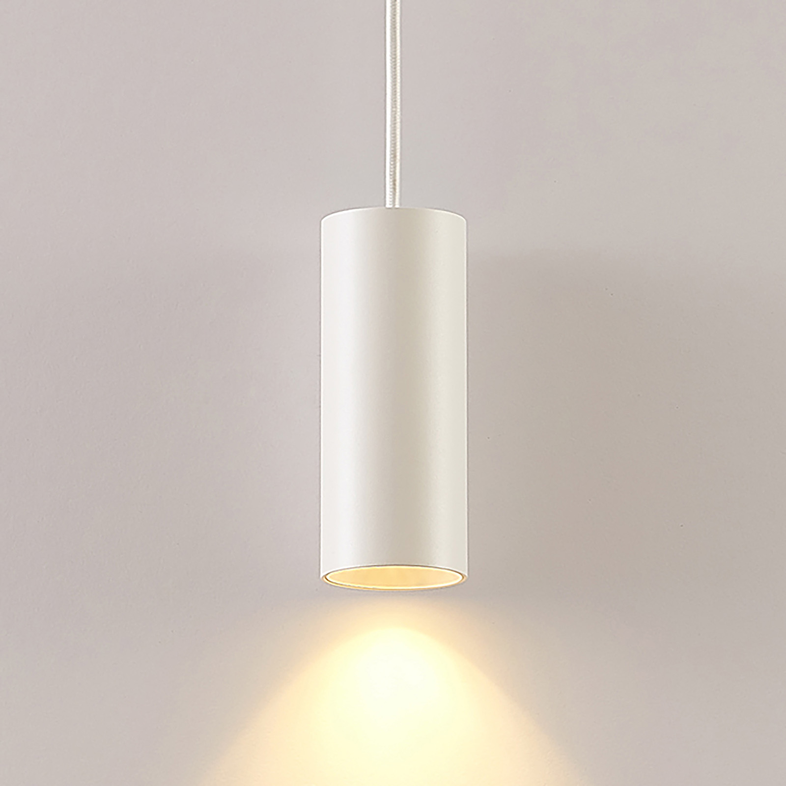 Arcchio Ejona pendant lamp, height 15 cm, white