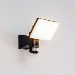 Prios Proyector LED de pared para exteriores Avayah, detector de movimiento,