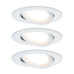 Nova Coin 3-spot round swivelling, white - Paulmann