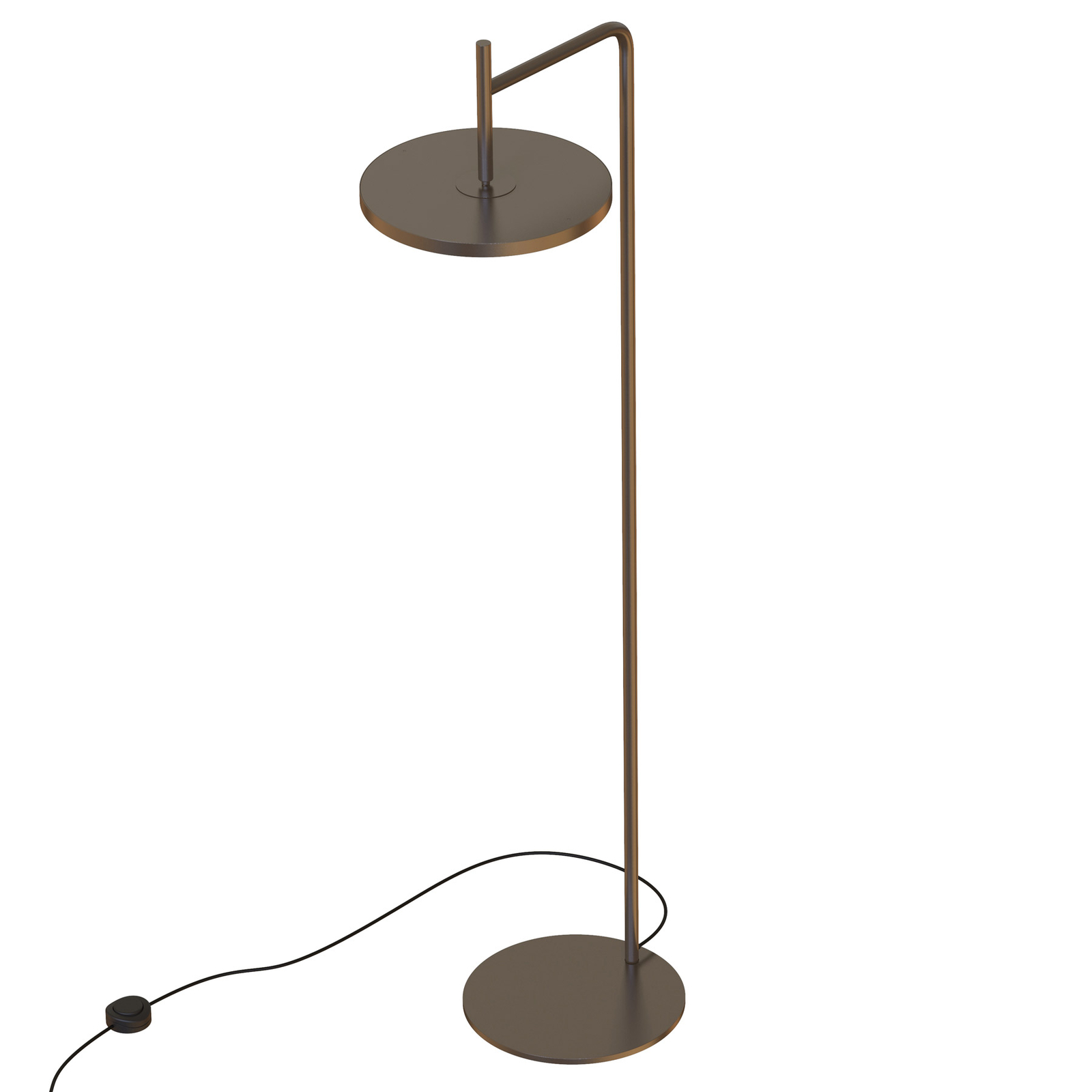 LED floor lamp Moon bronze, white diffuser