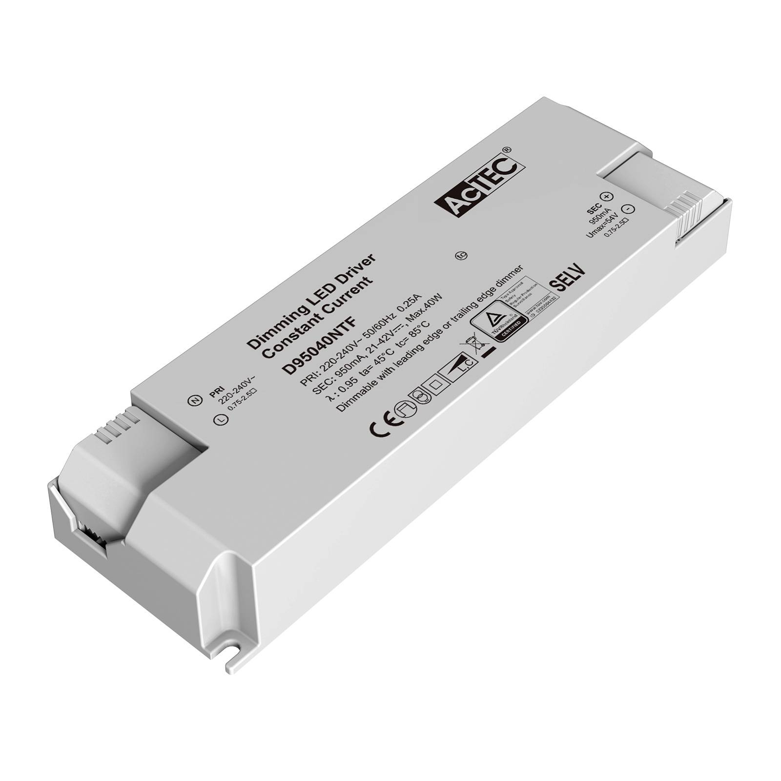 AcTEC Triac LED-drivdon CC max. 40W 950mA