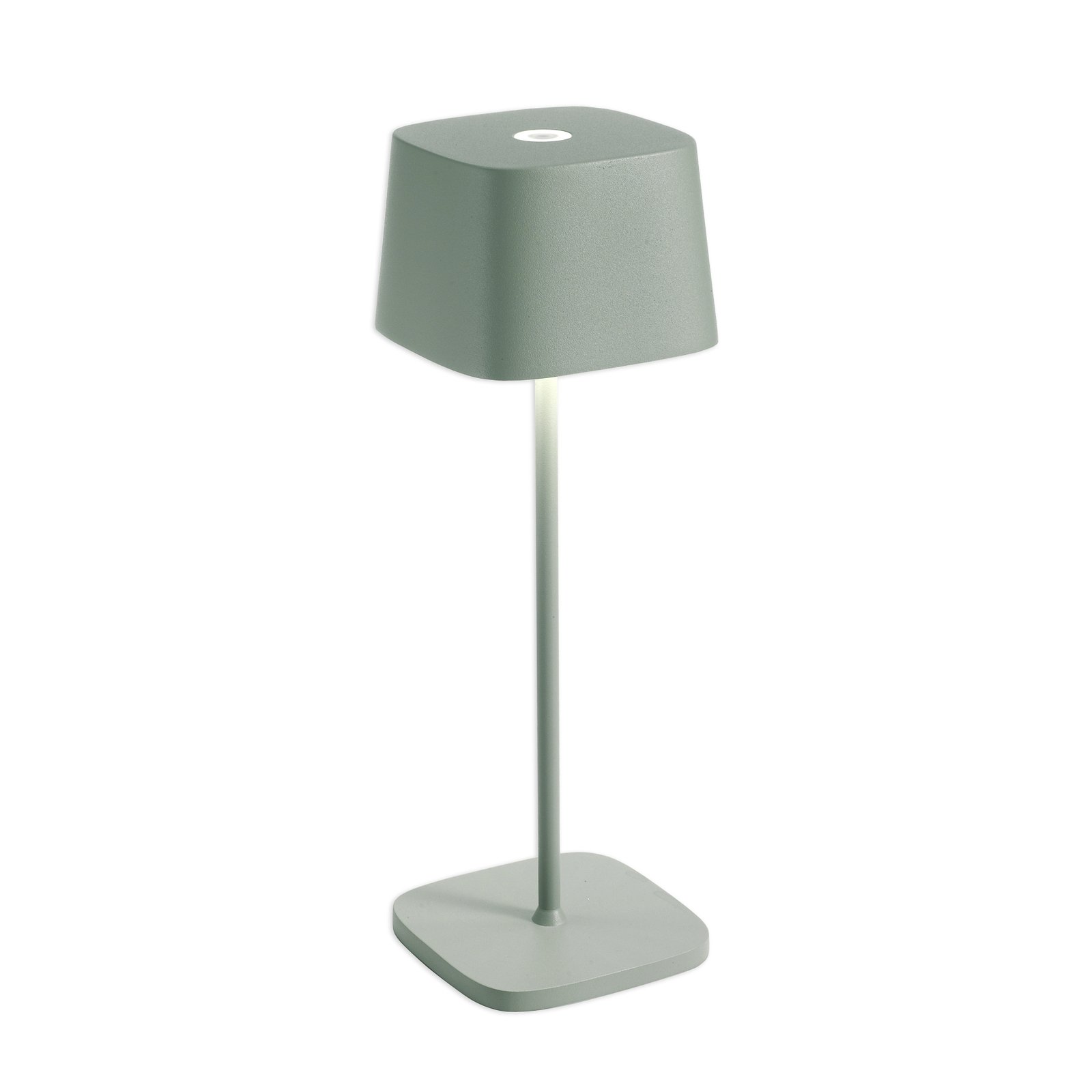 Zafferano Ofelia 3K Lampe de table à accu IP65 sauge
