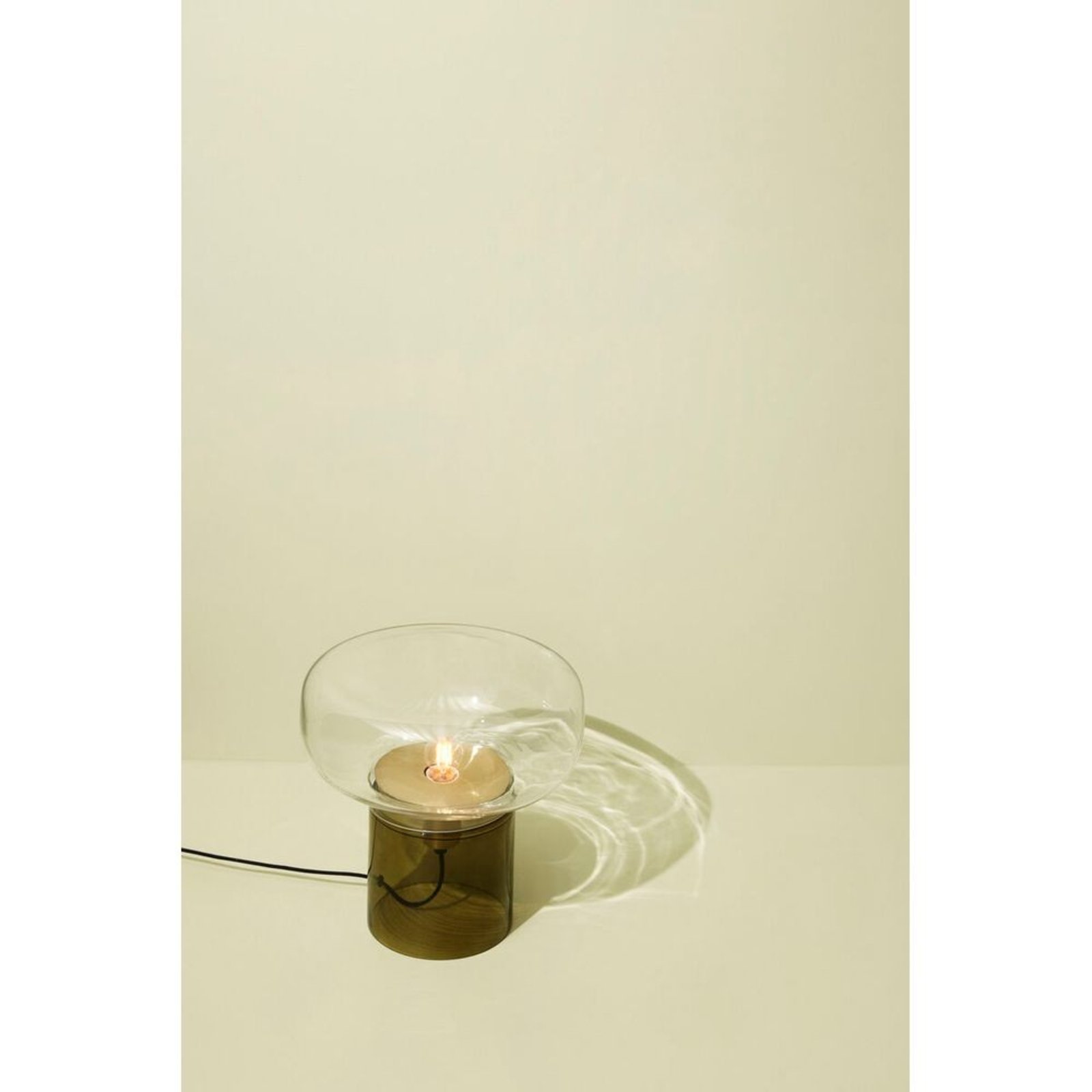 Crave Table Lamp Clear/Dark Green - Hübsch