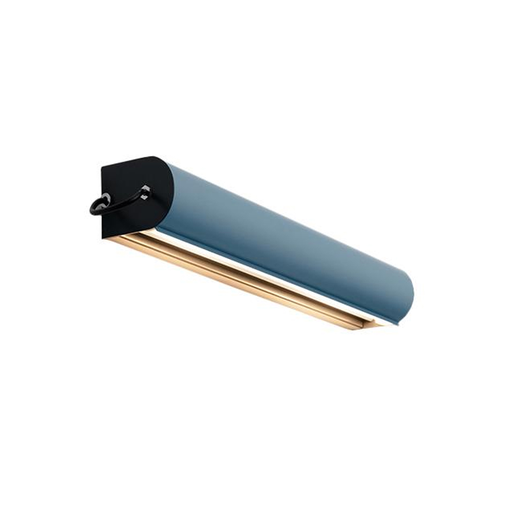 Applique Cylindrique Longue Væglampe Anthracite Grey/Light Blue - Nemo Lighting