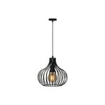 Aglio hanging light, Ø 28 cm, black, metal