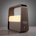 Candeeiro de mesa LED recarregável PURE Pure Go, castanho, alumínio